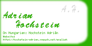 adrian hochstein business card
