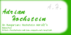 adrian hochstein business card